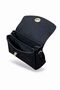 Orion Noir Black Suede Leather Hand & Shoulder Bag - 3