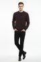 Men's Crew Neck Patterned Sweater - 2