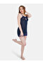 Women Navy Blue Lace Babydoll with Brief Set - 6