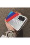 Samsung Galaxy A24 Compatible Bmw Patterned Silicone Edge Hard Back Anti-Fall Case - 3