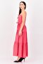 Women Textured Maxi Dress, Dark Pink - 4