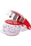 Cherry Pitter Tool, Push Pull Cherry Seed Remover,Portable Cherry Pitter Tool with Lock Design