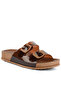 Women Mocca Platform Buckled Slide Sandals
