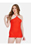 Women Sheer Orange Lingerie Set
