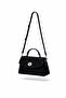 Orion Noir Black Suede Leather Hand & Shoulder Bag
