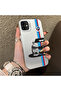 حافظة هاتف من السيليكون المتوافقة مع هاتف iPhone 11 ذات حافة صلبة ومضادة للسقوط بنمط BMW