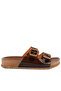 Women Mocca Platform Buckled Slide Sandals - 2