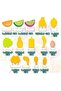 100 PC Play Food Set Pretend Play for Kids Kitchen Accessories Toy Food Set Plastic Fruit Vegeta - 3