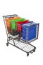 4-PC Reusable Shopping Bags Set – Foldable Eco-Friendly Grocery Tote Organizer for Cart/Trolley - 6