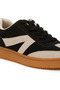Women Contrasting Patchwork Chunky Sneakers in Black - 4