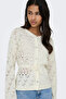 Women's Onlelke Belted Long Sleeve Cotton Cardigan 15363046 Ecru - 2