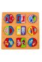 Wooden Paired Shape Puzzle – Educational Matching Toy for Kids - 5