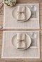 Lace Detailed Linen American Placemat 30X45 cm – Stylish Table Presentation with Pockets - Set of 4 - 3