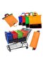 4-PC Reusable Shopping Bags Set – Foldable Eco-Friendly Grocery Tote Organizer for Cart/Trolley - 7