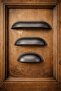 Two Screw Hole Spacings 6.4cm Matte Anthracite Stone Musselene Dish Handle Nightstand Kitchen Cabinet Handle