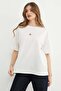 Cherry Accessory Crew Neck Oversized T-Shirt - 4