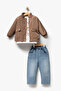 Motor Printed Baby Boy Daily 3-Piece Set 9087 - 4