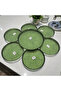 Rexy Green Cake Plate Set - 5