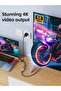 HDMI TO DISPLAYPORT WITH USB C POWER cable - 2