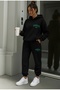 Brooklyn Usa Printed Unisex Women/Men Hooded Oversize Bottom/Top Tracksuit Set