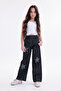 Girl's Star Embroidered Design Jeans - 2