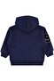 College Campus Printed Cardigan for 2-5 Years Old - Navy Blue - 2