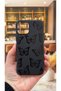 iPhone 11 Pro Max Compatible Black Butterfly Patterned Silicone Shock-Absorbing Classic Protective Rubber Case - 2