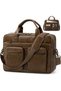 Messenger Bag Men Vintage PU Leather Laptop Bag 15.6 Inch - 8