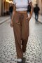Cupra Fabric High Waist Palazzo Pants - 4