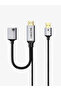 HDMI TO DISPLAYPORT WITH USB C POWER cable