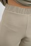 Women's Beige Color Tracksuit Set Oversized Zippered Sweatshirt Pants - 6