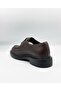 100% Genuine Leather Brown Casual Comfortable Classic Men's Shoes - Non-Slip Sole - 4