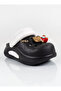 Women, Eva Zenne, Black, Wedge Heel, Teddy Bear Slippers/Sandals