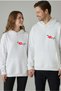 Women/Men Valentine's Day Heart Printed Lover/Couple Combination 100% Cotton Sweatshirt