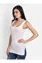 Women's Regular Fit Sleeveless Cotton Camisole Pack of 3, 2 White and 1 Beige Color - 2
