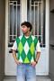 Baklava Pattern Knitwear Sweater Green