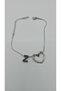 Stainless Steel Silver Color Heart Detailed Letter Bracelet – Letter Z