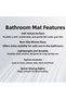 2-Pack Bath Mat, Soft Bathroom Rug, Non-Slip Backing, Washable - 60X100 - 50X60 - 4