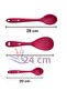 Ivory Hard Tip Heat Resistant Silicone Long Short Deep Spoon 28 Cm-20 Cm/Jumbo Rice Spoon 24 cm - 2