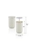 Bora - Hygienic Multi-Compartment Swab and Floss Organizer with Push-Button Mechanism & Bathroom Organizer - 6