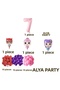 Party 7 Year Old Number Foil and Baby Foil Balloon Birthday Set - 2
