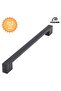 Aluminum Bridge Black 192 mm Handle Luxury Country Kitchen Furniture Cabinet Drawer Handle - 2