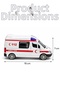 Metal Toy Ambulance – Lights, Sound, Door Opens, Pull and Release - 3
