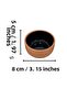 6-Piece Handmade Yogurt Bowl, Decorative Serving Bowl Black Glazed Clay Bowl - 2