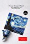Starry Night Printed Flower Bouquet Packaging Gelatin Paper / Package Packaging 55X55Cm 5 Pieces