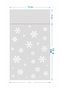 Adhesive 25-Pack 13X23 Snowflake Opp Transparent Bag Cookie Candy Chocolate Postcard Bag - 6