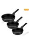 Crown Viva Set of 3 Cast Granite Pans - 2