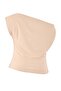Taş  Büzgü/Drape Detaylı Dökümlü Asimetrik Yaka Örme Bluz TBBSS25AF00119 - 7