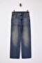 Mavi Yüksek Bel %100 Pamuk Geniş Paça Wide Leg Jeans TWOSS26JE00013 - 5