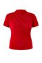 Red Mock Neck Shirred Sandy Knitted Plus Size Blouse Tbbaw26Af00053 - 5